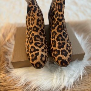 Dr. Scholl's Leopard Print Ankle Booties